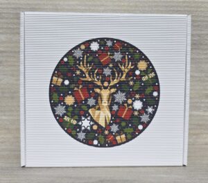 Pudełka świąteczne BN 3 tektura karbowana biała