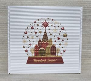 Pudełka świąteczne BN 4.1 tektura karbowana biała