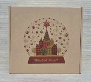 Pudełka świąteczne BN 4.1 tektura płaska naturalna