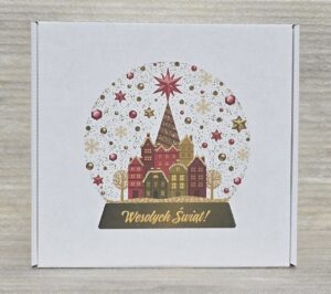 Pudełka świąteczne BN 4.2 tektura płaska biała