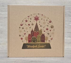 Pudełka świąteczne BN 4.2 tektura płaska naturalna