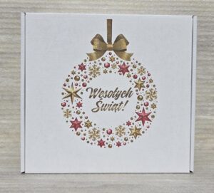 Pudełka świąteczne BN 5 tektura płaska biała