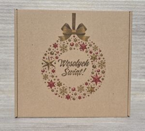 Pudełka świąteczne BN 5 tektura płaska naturalna