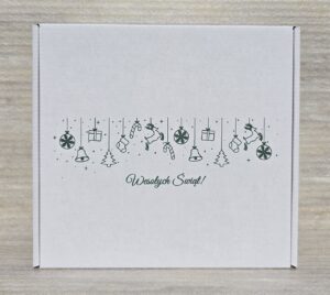 Pudełka świąteczne BN 6 tektura płaska biała