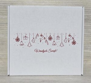 Pudełka świąteczne BN 6.1 tektura płaska biała