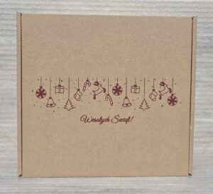 Pudełka świąteczne BN 6.1 tektura płaska naturalna