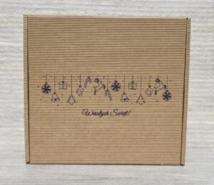 Pudełka świąteczne BN 6.2 tektura karbowana naturalna