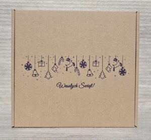 Pudełka świąteczne BN 6.2 tektura płaska naturalna