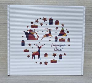 Pudełka świąteczne BN 8 tektura karbowana biała