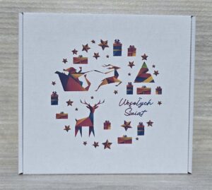 Pudełka świąteczne BN 8 tektura płaska biała