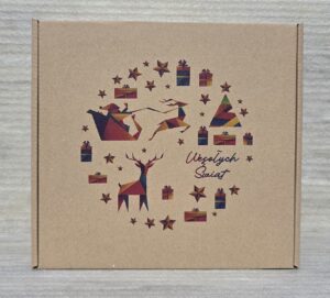 Pudełka świąteczne BN 8 tektura płaska naturalna