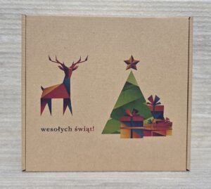 Pudełka świąteczne BN 9 tektura płaska naturalna